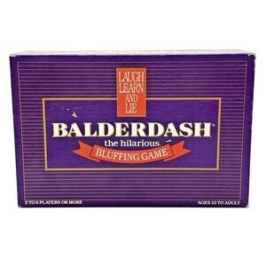 Balderdash GameWorks 250 1984 Vintage Bluffing Board Game 2-6 Players Complete